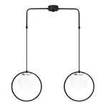 Czarna metalowa lampa wisząca Opviq lights Flovena