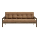 Brązowa rozkładana sofa 204 cm Grab – Karup Design