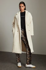 Trendyol Ecru Plush Oversize Coat