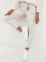 Women's denim trousers FABIANA, light beige UY2130
