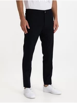 Navy blue men's trousers with Replay wool