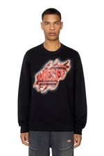 Diesel Mikina - S-GINN-E9 SWEAT-SHIRT čierna