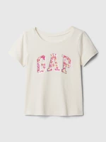 Beige girls' T-shirt with GAP logo