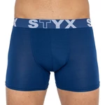 Men's boxers Styx long sports rubber dark blue