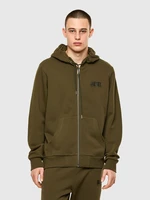 Diesel Sweatshirt - SGIRKHOODZIPLOGO SWEATSHIRT green