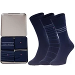 Tommy Hilfiger Socks - TH MEN SOCK 4P TIN GIFTBOX blue