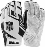 Wilson NFL Stretch Fit Receivers Gloves White/Black Americký fotbal