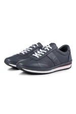 Ducavelli Stripe Genuine Leather Men's Casual Shoes, Casual Shoes, 100% Leather Shoes, All Seasons Shoes.