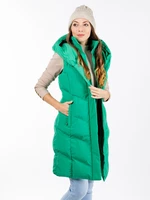 Women's quilted vest GLANO - green