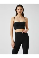 Koton Crop Tank Top with Thin Straps