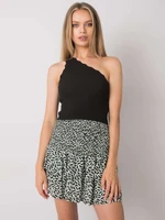 Green-black skirt with patterns Onyx RUE PARIS