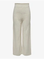 Cream Women's Ribbed Wide Pants ONLY Cata - Women