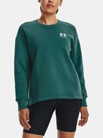 Under Armour Sweatshirt Rival Fleece Oversize Crew-GRN - Women