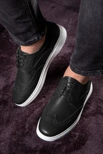 Ducavelli Night Genuine Leather Men's Casual Shoes, Summer Shoes, Lightweight Shoes, Lace-Up Leather Shoes.