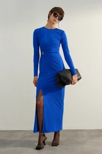 Trendyol Limited Edition Saks Cut Out/Window Detail Slit Dress