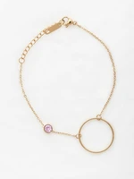 Celebrity Bracelet with Circle Pendant