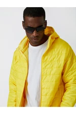 Koton Inflatable Hooded Jacket with Pocket Detail Waterproof