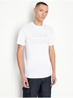 White Mens T-Shirt Armani Exchange - Men