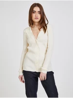 Creamy ribbed cardigan VILA Olie - Women