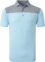 Footjoy End-On-End Block Mens Polo Shirt White/True Blue/Navy XL Polo-Shirt