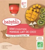 BABYBIO Kiwi, mango a kokos 4 x 90 g