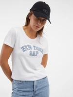 White women's T-shirt with GAP print New York