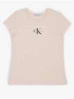 Light pink girly T-shirt Calvin Klein Jeans - Girls