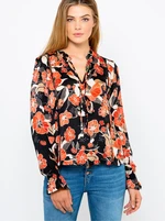 Red-black floral blouse CAMAIEU - Ladies