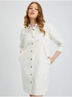 Orsay White Denim Shirt Dress - Women