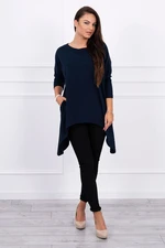 Oversize blouse dark blue