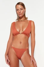 Trendyol Tile Triangle Accessorized Bikini Top