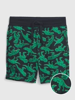 Black and Green Boys' Patterned Shorts GAP