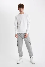 DEFACTO Regular Fit Cargo Pocket Elastic Waist Leg Jogger Sweatpants