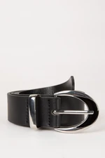 DEFACTO Women's Faux Leather Classic Belt