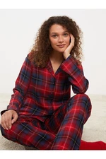 LC Waikiki Women's Christmas Themed Long Sleeve Pajamas Set