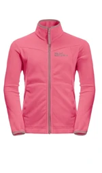 Jack Wolfskin  Sandpiper K pink lemonade, 164 Detská bunda na zips