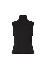 Tommy Jeans Turtleneck - TJW SLIM TURTLE NECK SLEEVLESS black