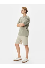 Koton Bermuda Shorts with Lace Waist and Pocket Detail