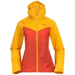 Women's Jacket Bergans Microlight W Jacket Brick/Light Golden Yellow