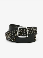 Black Men's Patterned Leather Strap Diesel Perf - Men's