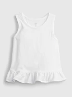 GAP Dětský top split ruffle tank