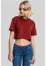 Women's short oversized rust t-shirt