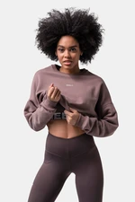 Women's sweatshirt Nebbia Loose Fit Sweatshirt "Feeling Good" 420 brown M/L