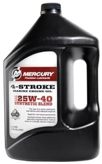 Mercury 4-Stroke Marine Engine Oil Synthetic Blend 25W-40 4 L Huile moteur marine