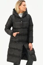 Z6772 DEWBERRY SHORTENABLE LADIES COAT-BLACK