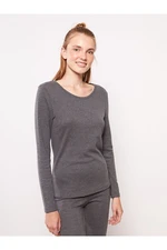 LC Waikiki Women's Crew Neck Plain Long Sleeve Thermal Underwear