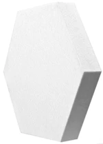 Mega Acoustic HexaPET 5 cm White Panou absorbant din spumă