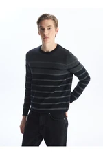 LC Waikiki Crew Neck Long Sleeve Striped Men's Knitwear Sweater