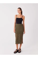 LC Waikiki Lw - Extra Tight Fit Self Patterned Women's Skirt