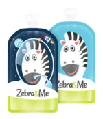 ZEBRA&ME Kapsička na dětskou stravu na opakované použití 2 ks